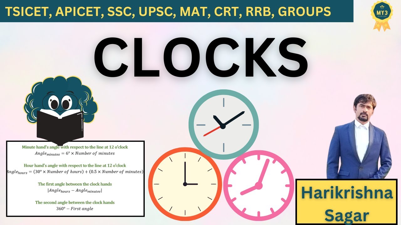 🔴Aptitude Made Easy - Problems on Clocks | #crt #gate #withme  #exampreparation #stayhome #tricks 🔴