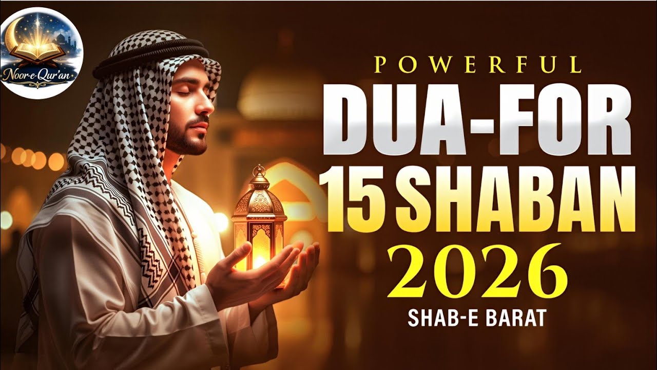 Shaban Night Dua 2026 | Special Shab-e-Barat Dua | Beautiful Recitation | Noor-e-Qur’an