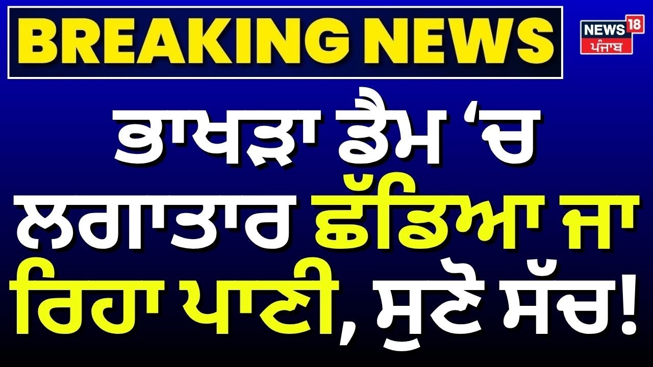 Live | Barinder Goyal : Bhakhra Dam 'ਚ ਛੱਡੇ ਜਾ ਰਹੇ ਪਾਣੀ ਦਾ ਸੱਚ, ਮੰਤਰੀ ਨੇ ਕੀਤਾ ਸਪੱਸ਼ਟ  | Flood |  N18L