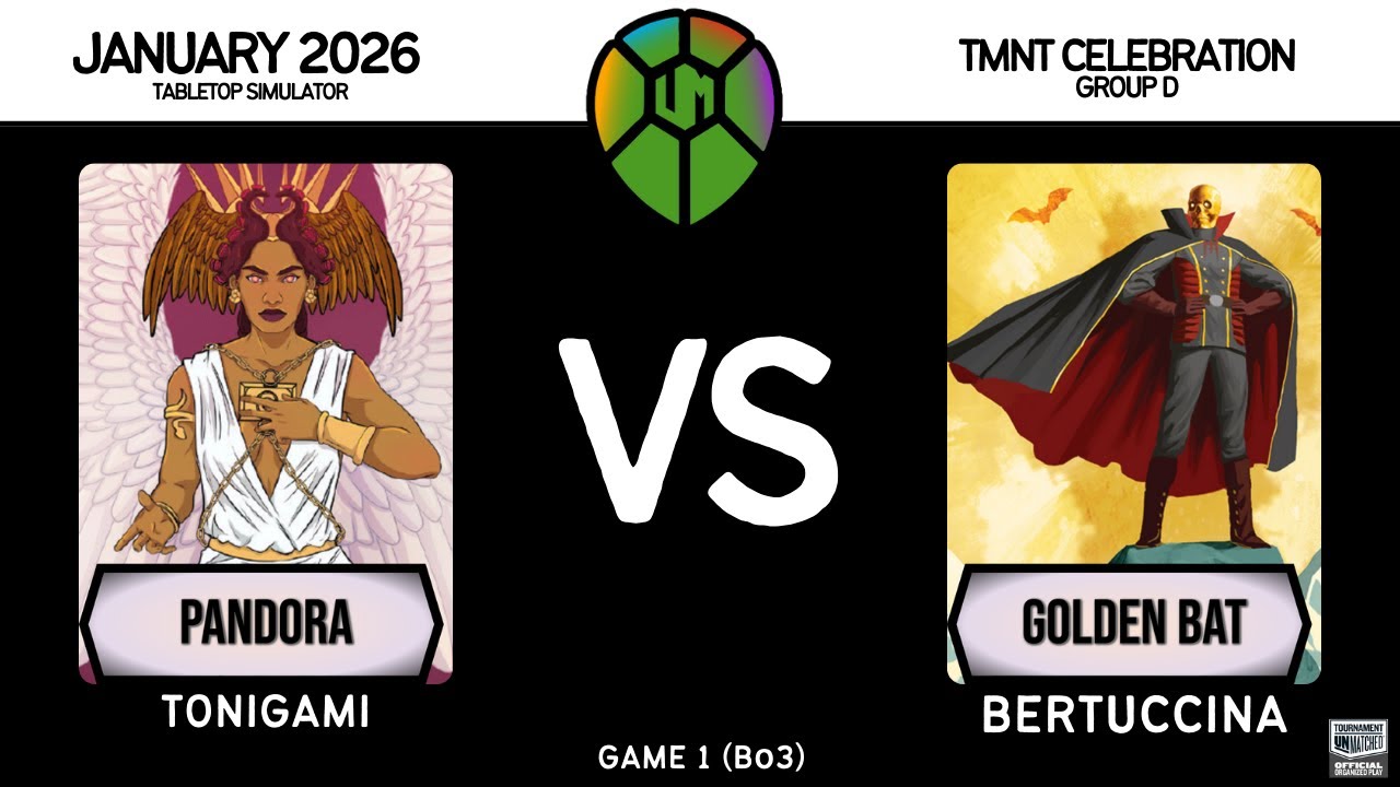 Pandora (Tonigami) vs Golden Bat (Bertuccina) │ Restoration Games  - TMNT Celebration │Game 1