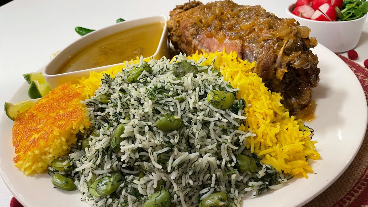 طرز تهیه باقالی پلو با گوشت گردن مجلسی و لذیذ با تمام نکات گفته نشده