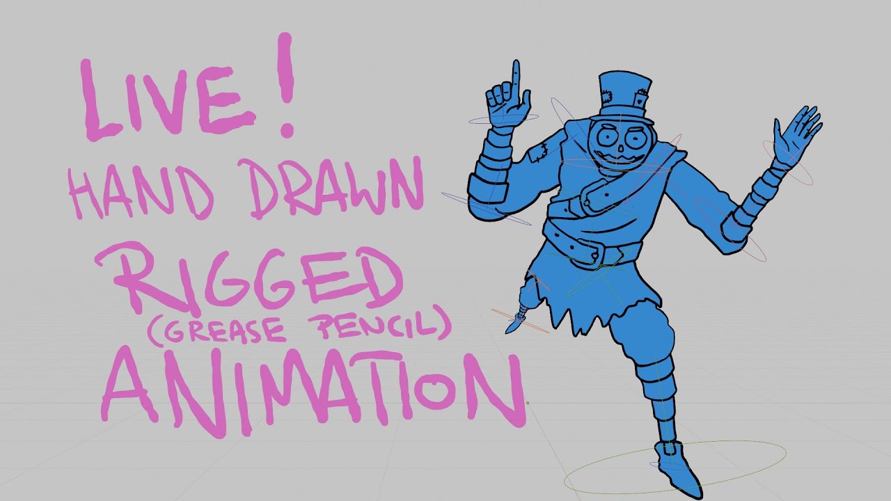 Live Hand-Drawn Animation with Blender Grease Pencil