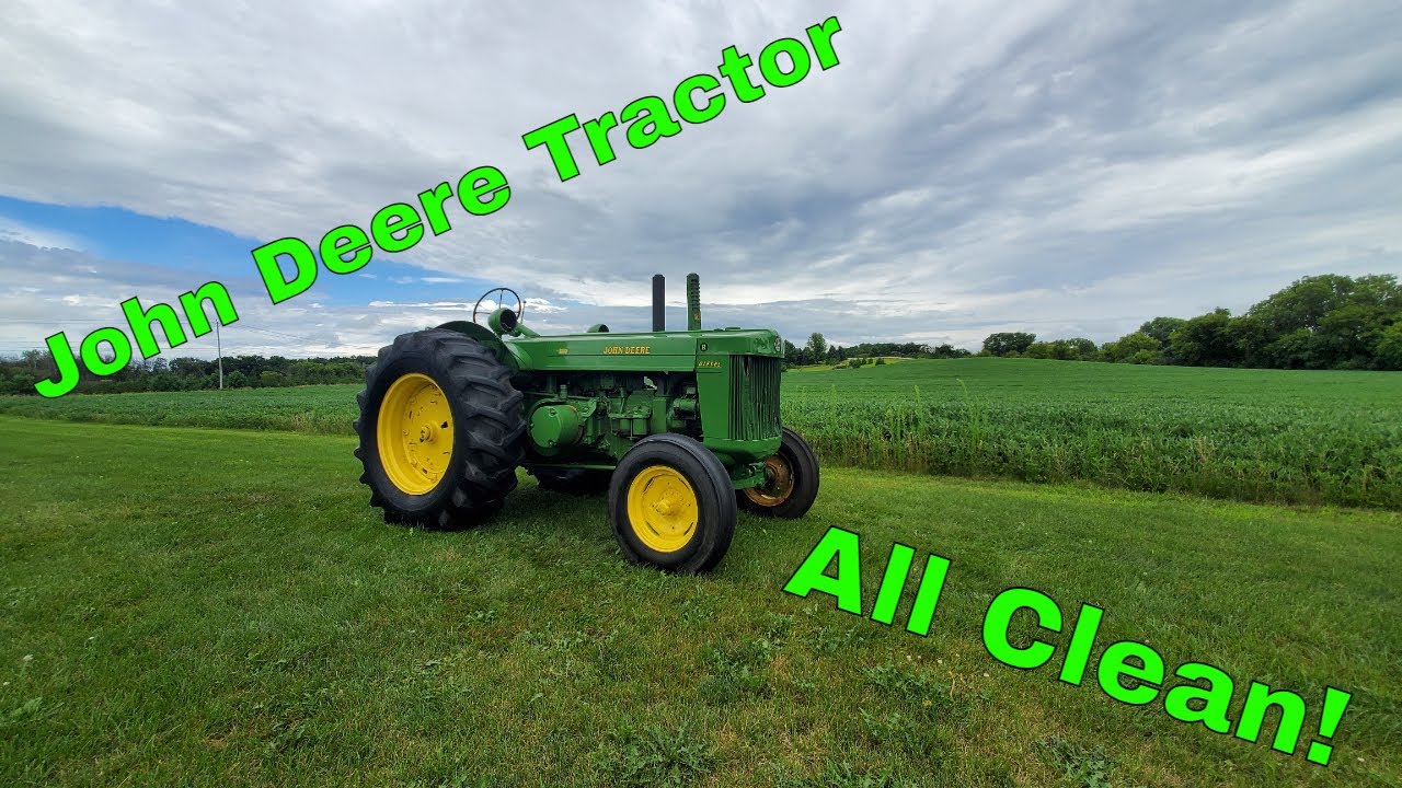 Восстановление трактора John Deere R, часть 9 (мойка, блокировка, смазка и освещение) #трактор #в...