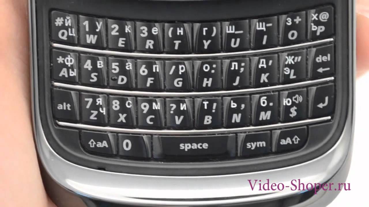 Видеообзор Blackberry 9800 Torch от Video-shoper.ru
