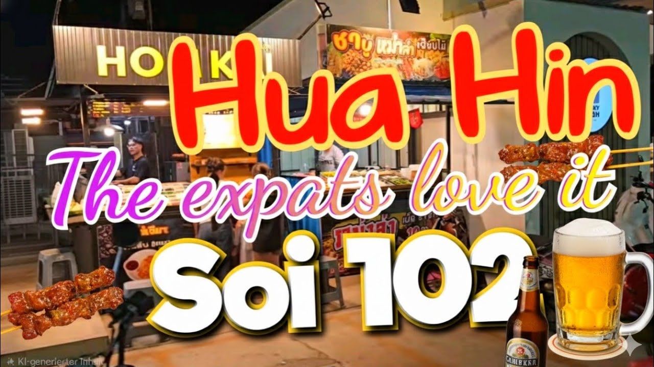 ХУА ХИН || Любимая улица экспатов || SOI 102 ночью