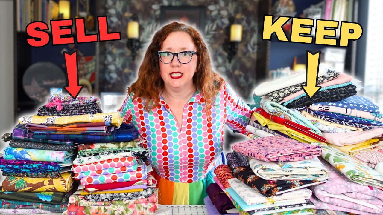 HUGE FABRIC DECLUTTER and Organization Tips