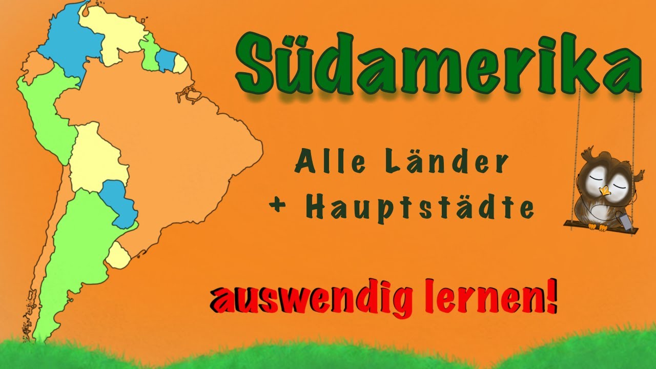 südamerikanische Länder und Hauptstädte lernen
