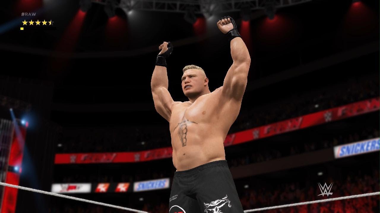 Brock Lesnar marches on WWE 2K17 Universe Walkthrough Part 14