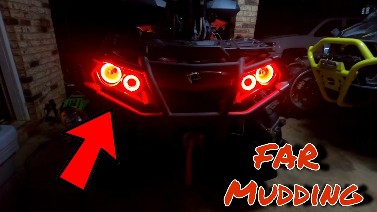Установка Far Mudding Halos! Канам Аутлендер 2018 года