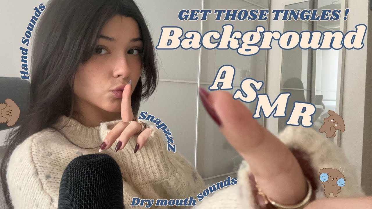 PERFECT Background ASMR for Studying, Relaxing, Working... Fast Dry Mouth Sounds + Ring Hand Sounds