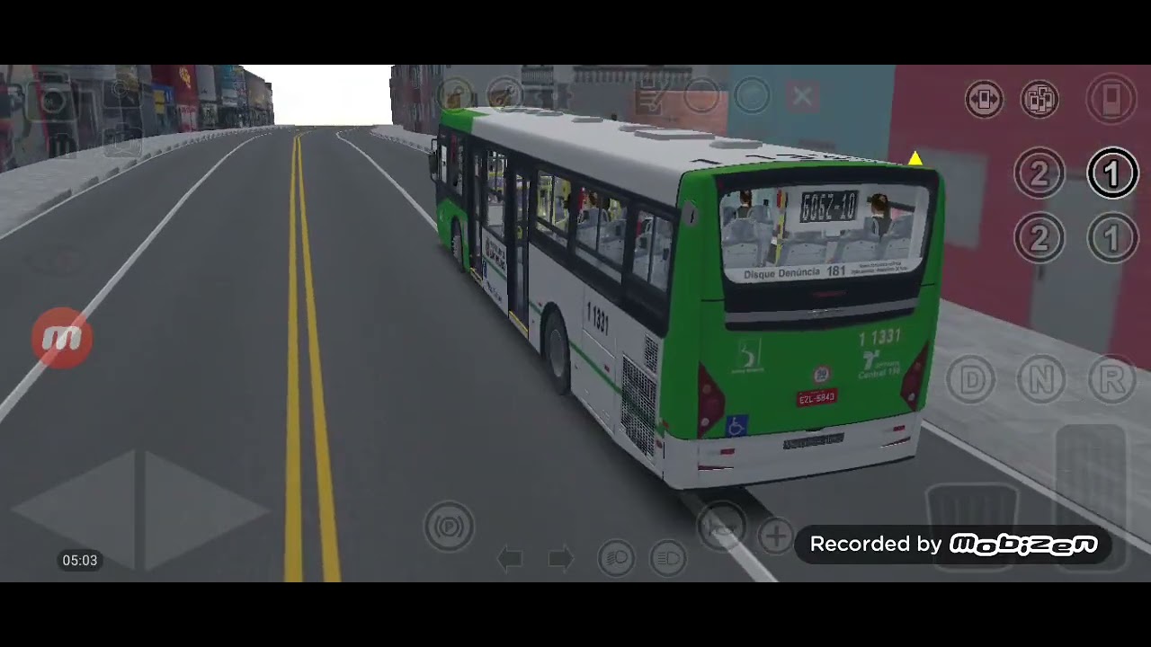 Proton bus no mapa Projeto Mar Paulista carro da linha caio Millennium 3 1 1331 mod privado 