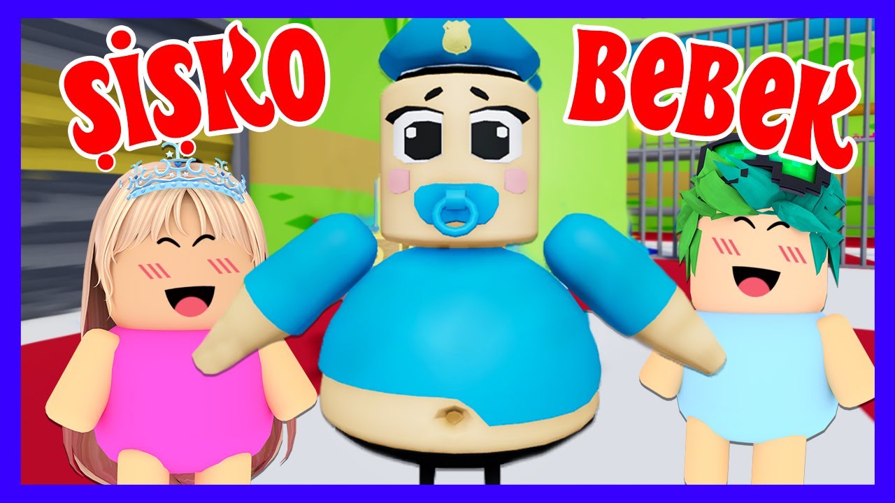 ROBLOX ŞİŞKO POLİSTEN KAÇIYORUZ AMA BEBEK OLDU 👶 BABY BARRY'S PRISON RUN!