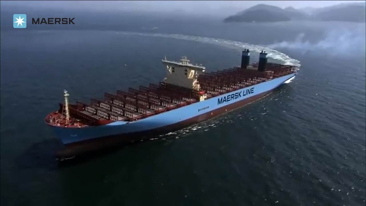 Maersk Line - Triple-E: M&aelig;rsk Mc-Kinney M&oslash;ller sea trials
