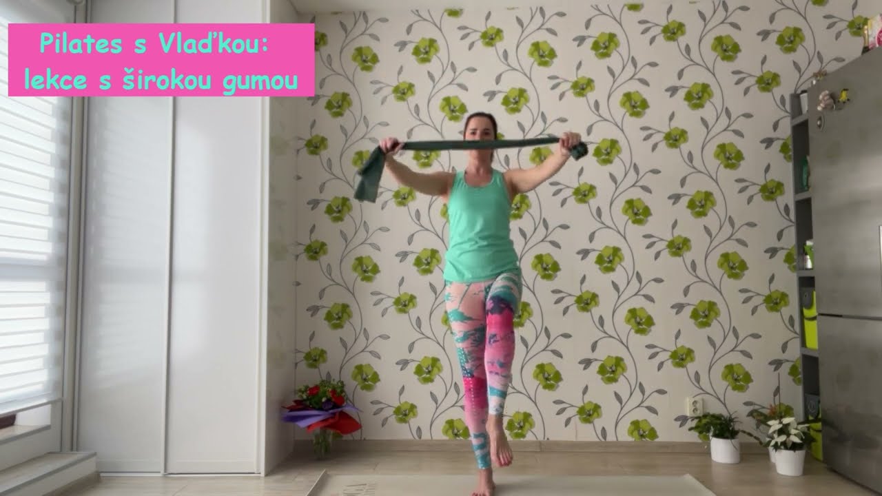 Pilates s Vlaďkou: široká guma (thera-band)