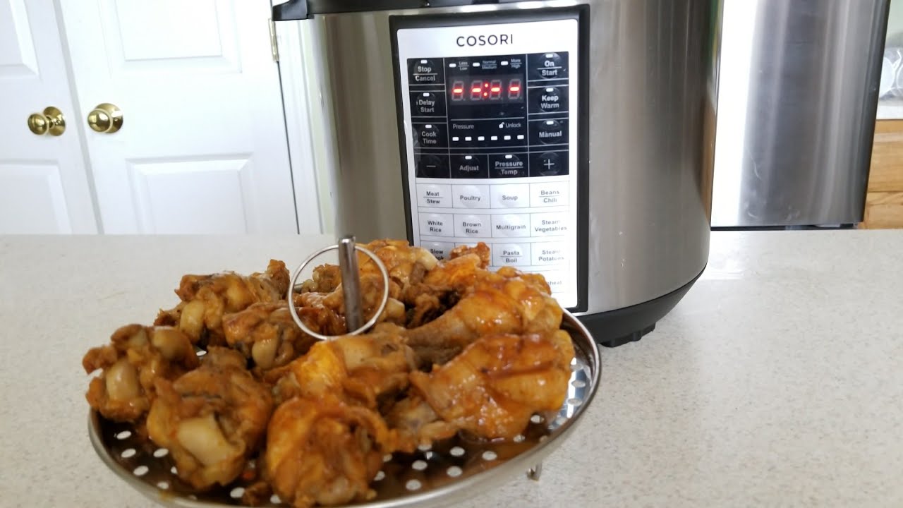 Pressure Cooker Hot Wings One Pot 6qt Cosori under pressure