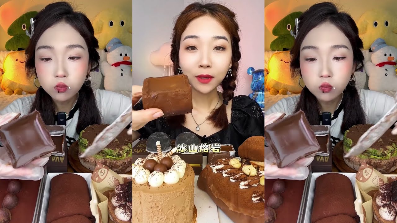 [ASMR] Dessert Mukbang Eating Chocolate Cake | Mukbang Eating Show💗🍰🧁