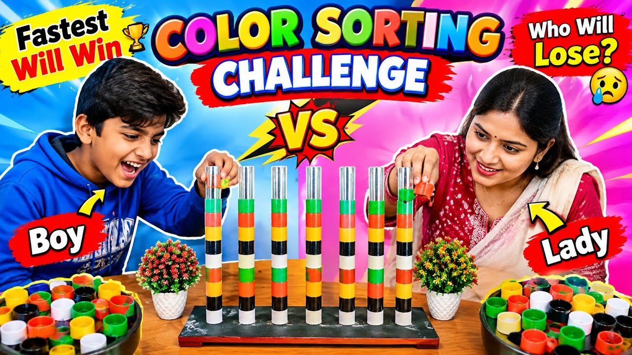 Colour Sorting Challenge 🌈 | Fun Color Matching Game | Fun With Tanishu | #usa 