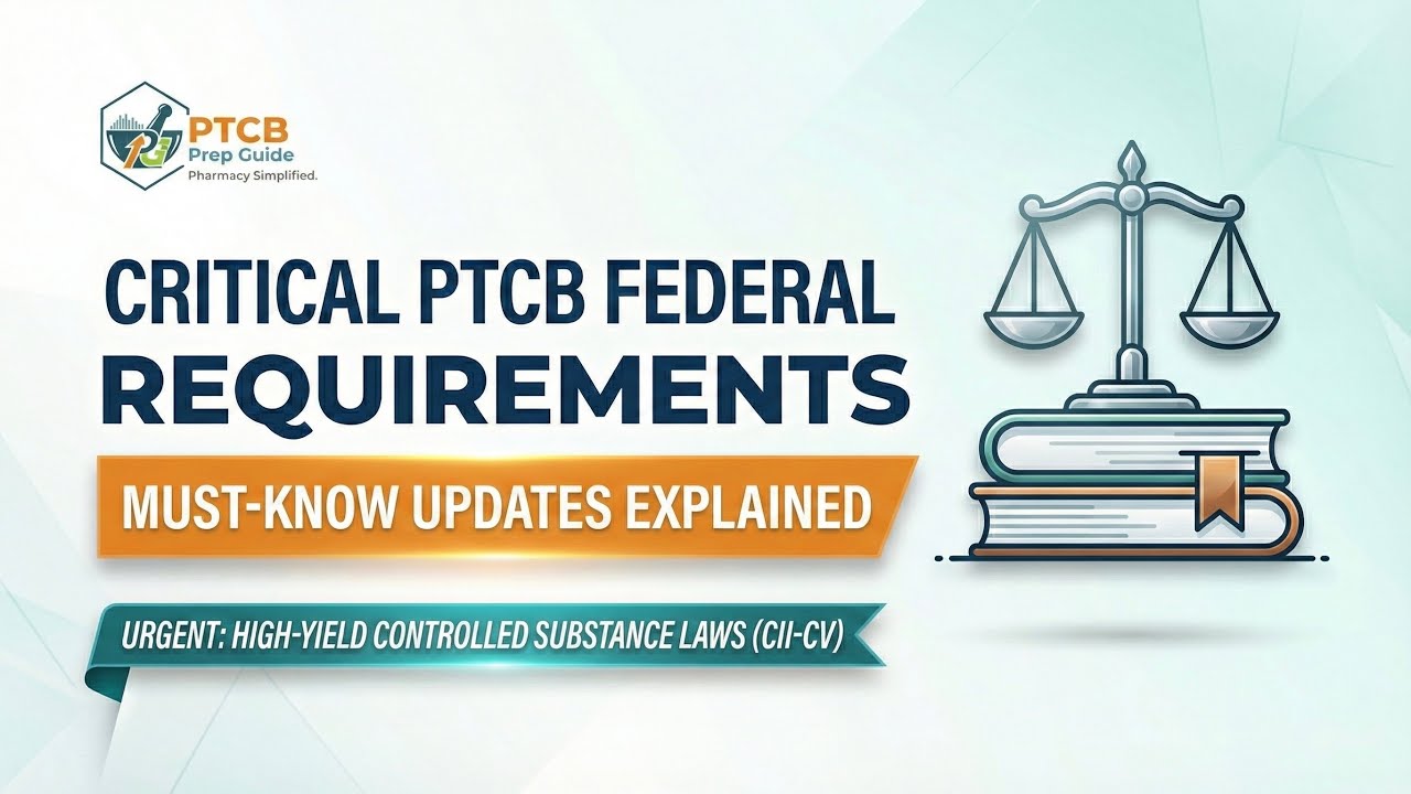 PTCB Federal Requirements Explained | High Yield Controlled Substance Laws CII–CV