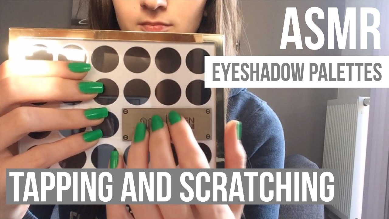 Asmr: Tapping and scratching on eyeshadow palettes | No whispering/ talking