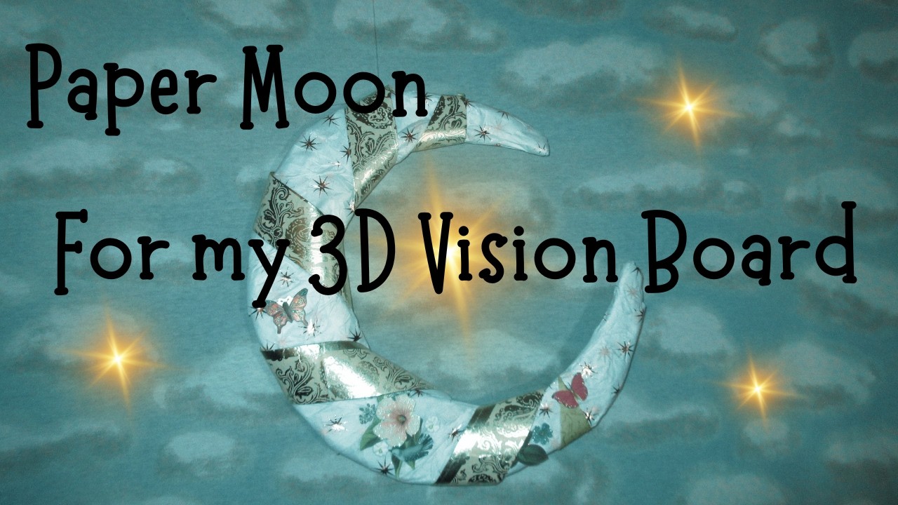 Paper Moon for my 3D vision board ~ Imbolc / Storm Moon 2026