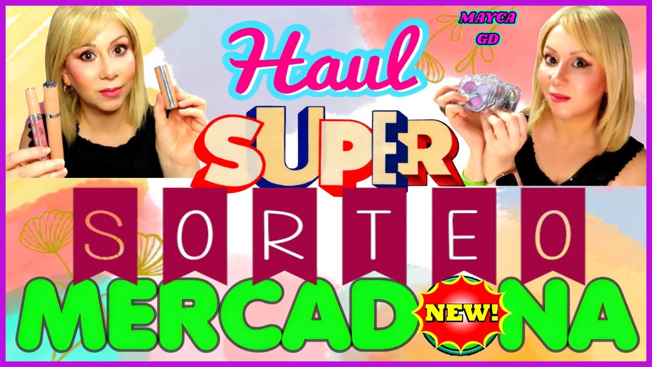 🔥MERCADONA HAUL NOVEDADES➕ SUPER SORTEO DE PALETAS💄LOOK 01 CUARTETO SOMBRAS🌺MAYCA GD
