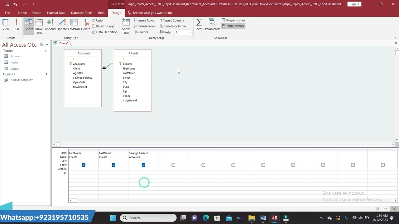 Exp19_Access_Ch03_CapAssessment - Retirement Account 1.2 | CapAssessment Retirement Account 1.2