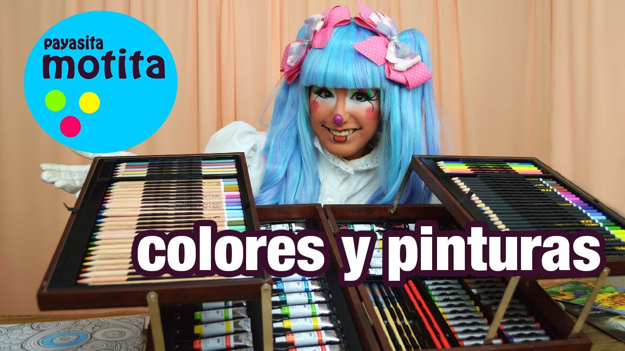 Maleta con colores Unboxing Kit de pinturas y colores - Set de Arte Payasita Motita Artista