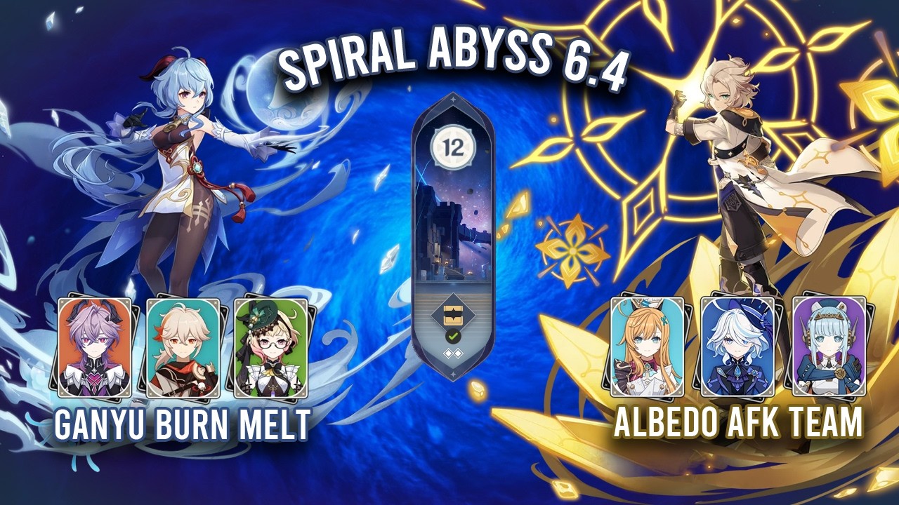 NEW Spiral Abyss 6.4 - C1 Ganyu Burn Melt & C6 Albedo AFK Team | Genshin Impact