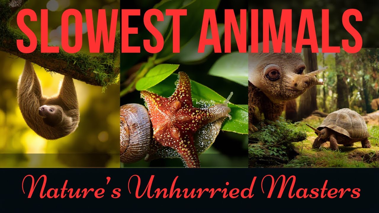 Who’s the Slowest Animal? 🐌🐢 | Educational Video for Kids