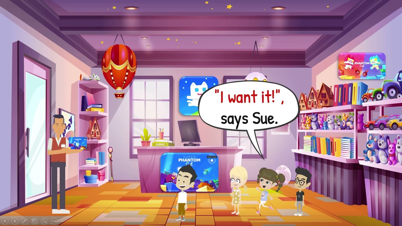 Story Fun 2 -  UNIT 6: I want that game