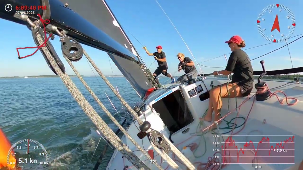 Obsidian J111 Win 7.34nm race in BYC Summer Series Wednesday July 9 2025