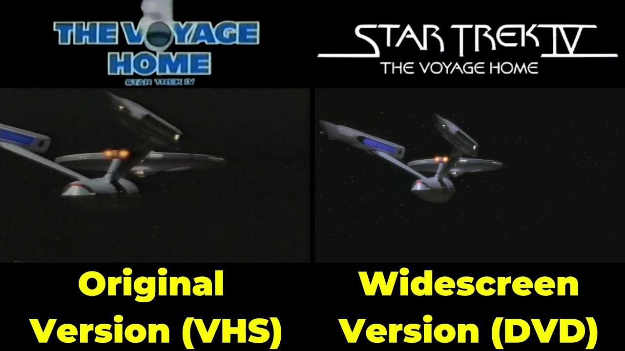 Star Trek The Voyage Home VHS VS DVD Version