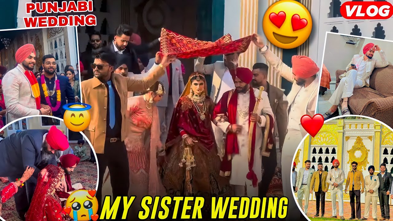 Sister wedding congratulations sis 🥺❤️ gbu punjabi wedding NAVI SUNIARA vlog