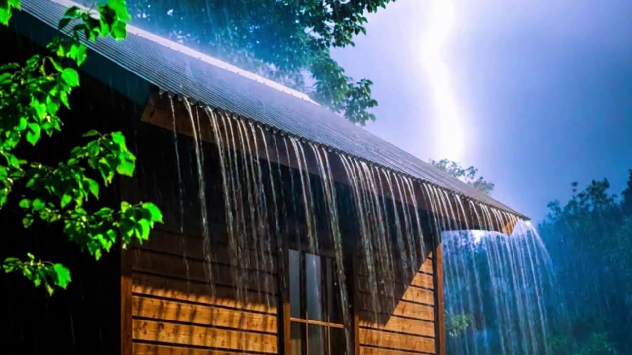 Extreme Thunderstorm on Metal Roof 🌩️ Rain Sounds for Sleeping, Studying & Relaxing Instantly