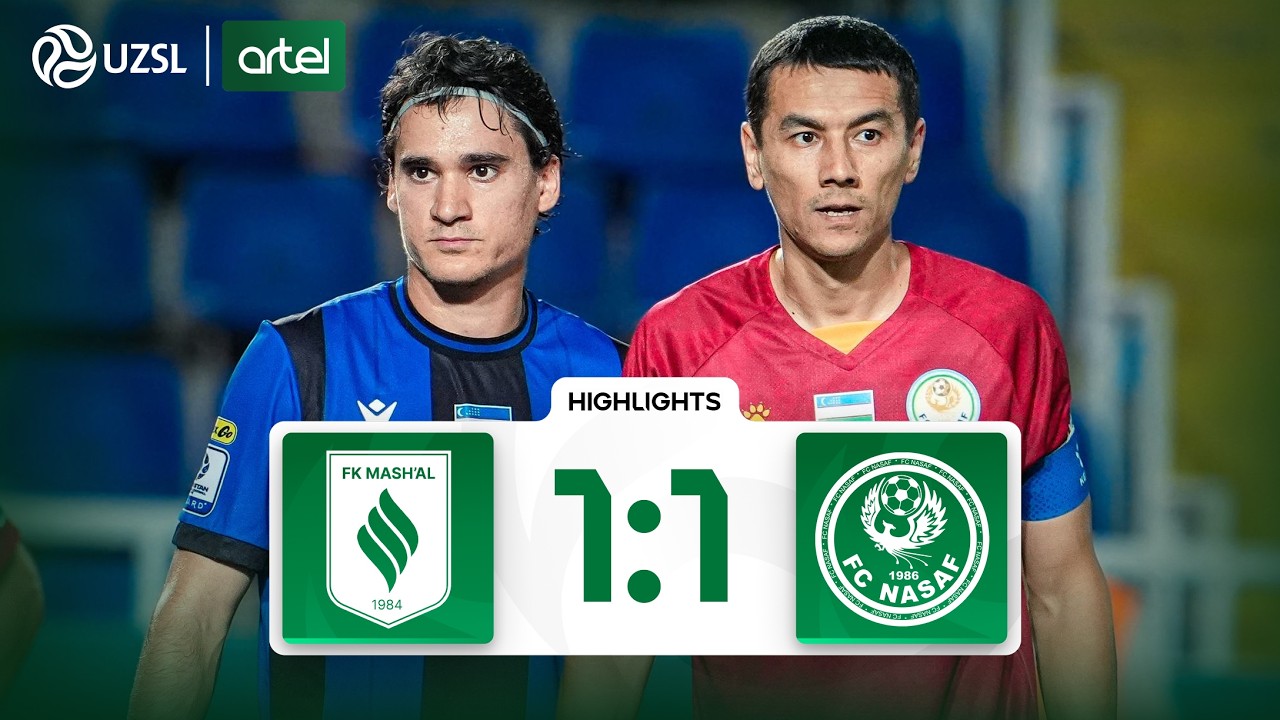 Superliga 13-tur. Mash&rsquo;al - Nasaf bahsida kiritilgan gollar va xavfli vaziyatlar (Highlights)