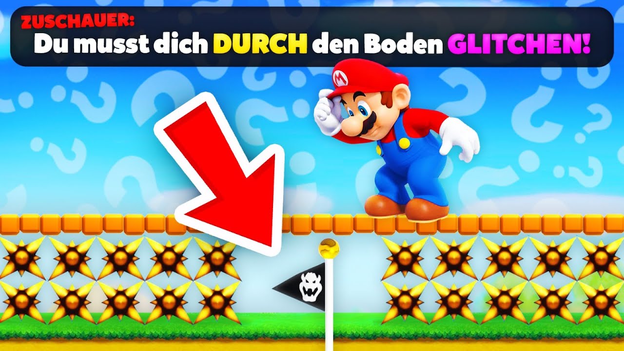 In diesem GLITCH LEVEL muss ich mich DURCH den BODEN glitchen!