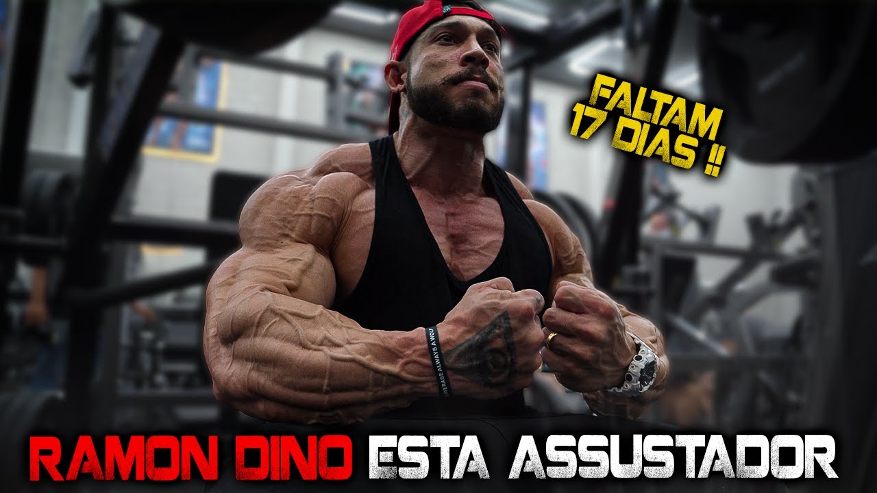 RAMON DINO ASSUSTADOR NO TREINO DE PEITO!!! 17 Dias para o Arnold Ohio