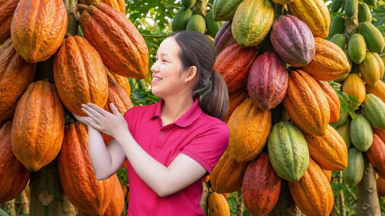 TIME-LAPSE | Harvesting Rare Wild Cacao Pods in the High Mountains | Sold Out Surprisingly Fast