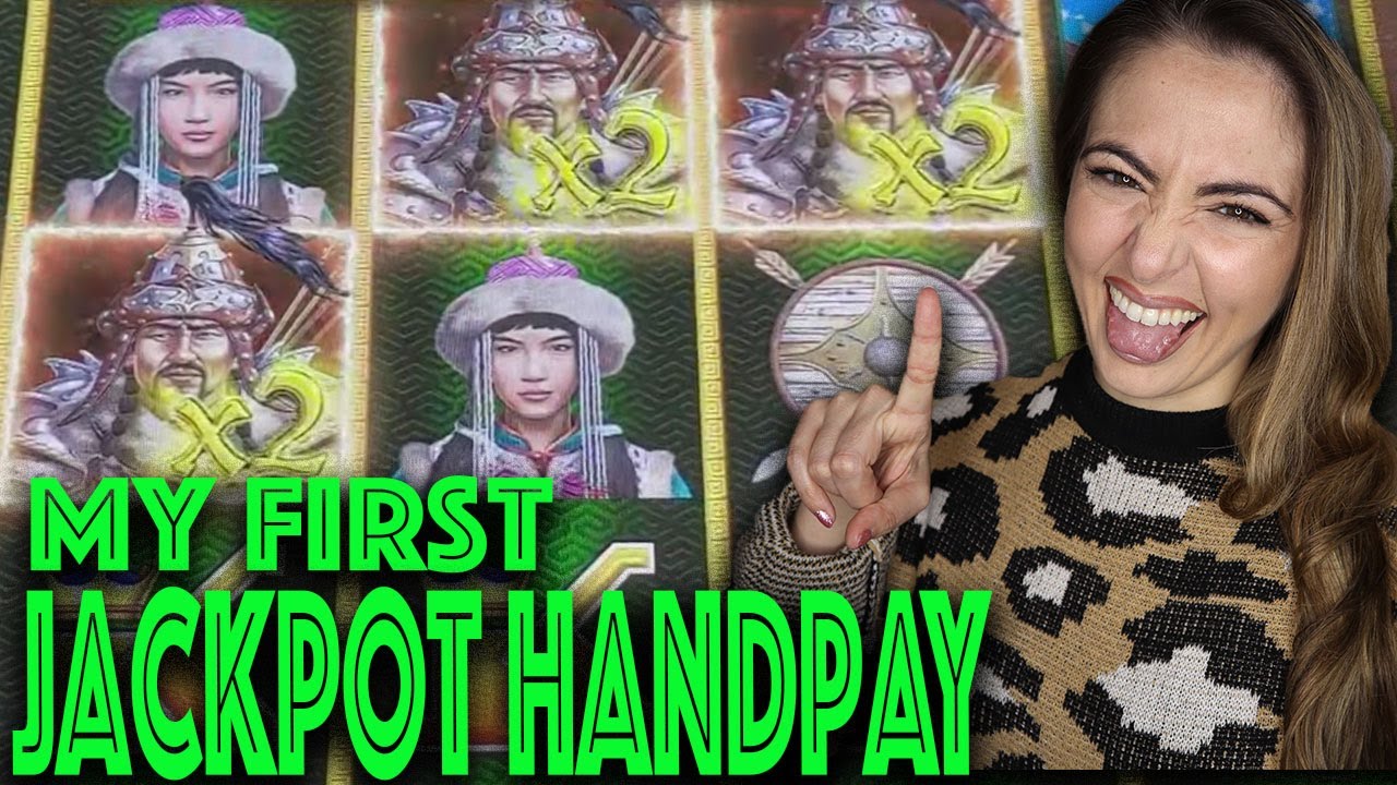 My 1ST HANDPAY JACKPOT on DRAGON LINK GENGHIS KHAN in VEGAS!