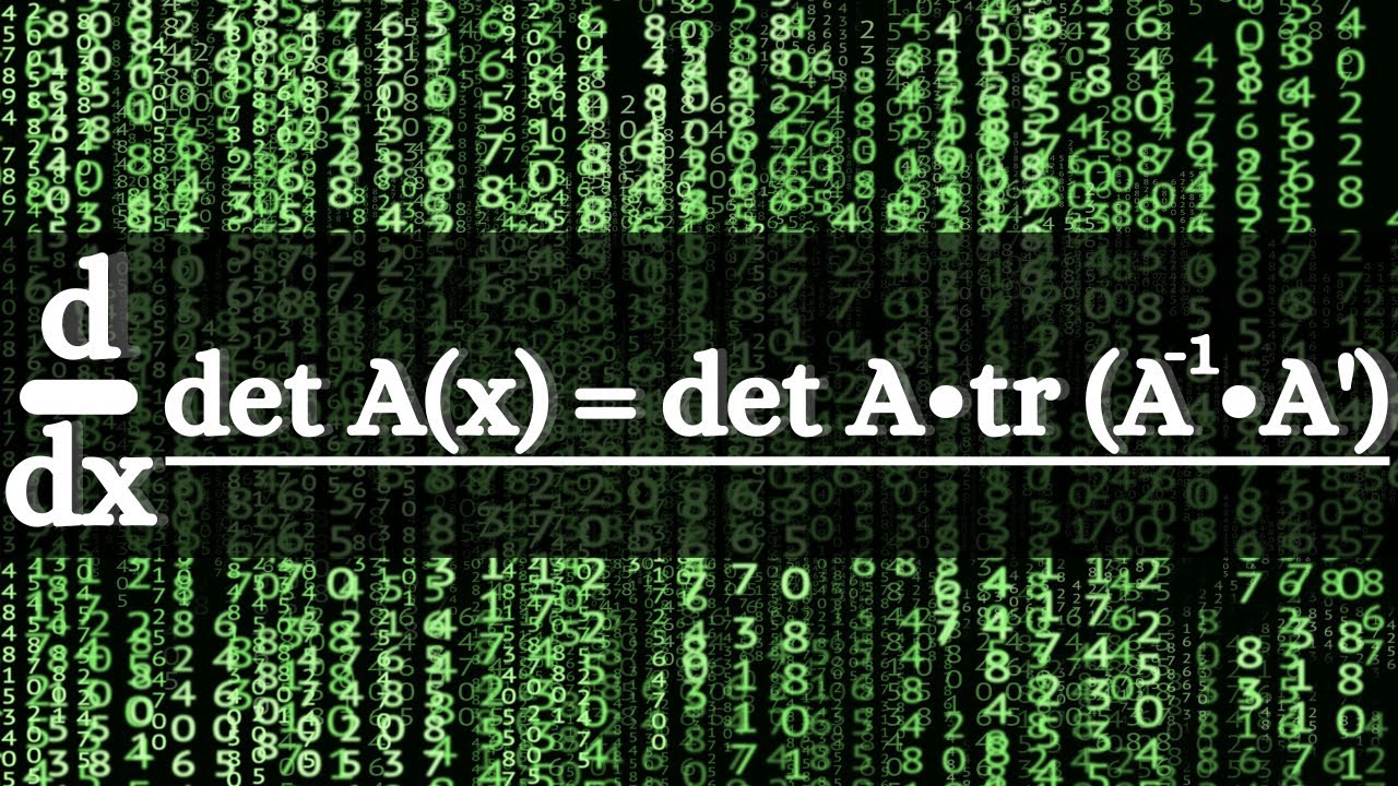 determinants, derivatives, and traces