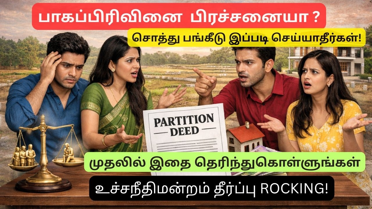 ஒரு வாரிசு ஒப்புக்கொள்ளவில்லை என்றால் சொத்து பங்கீடு எப்படி? | Partition Deed முழு விளக்கம்