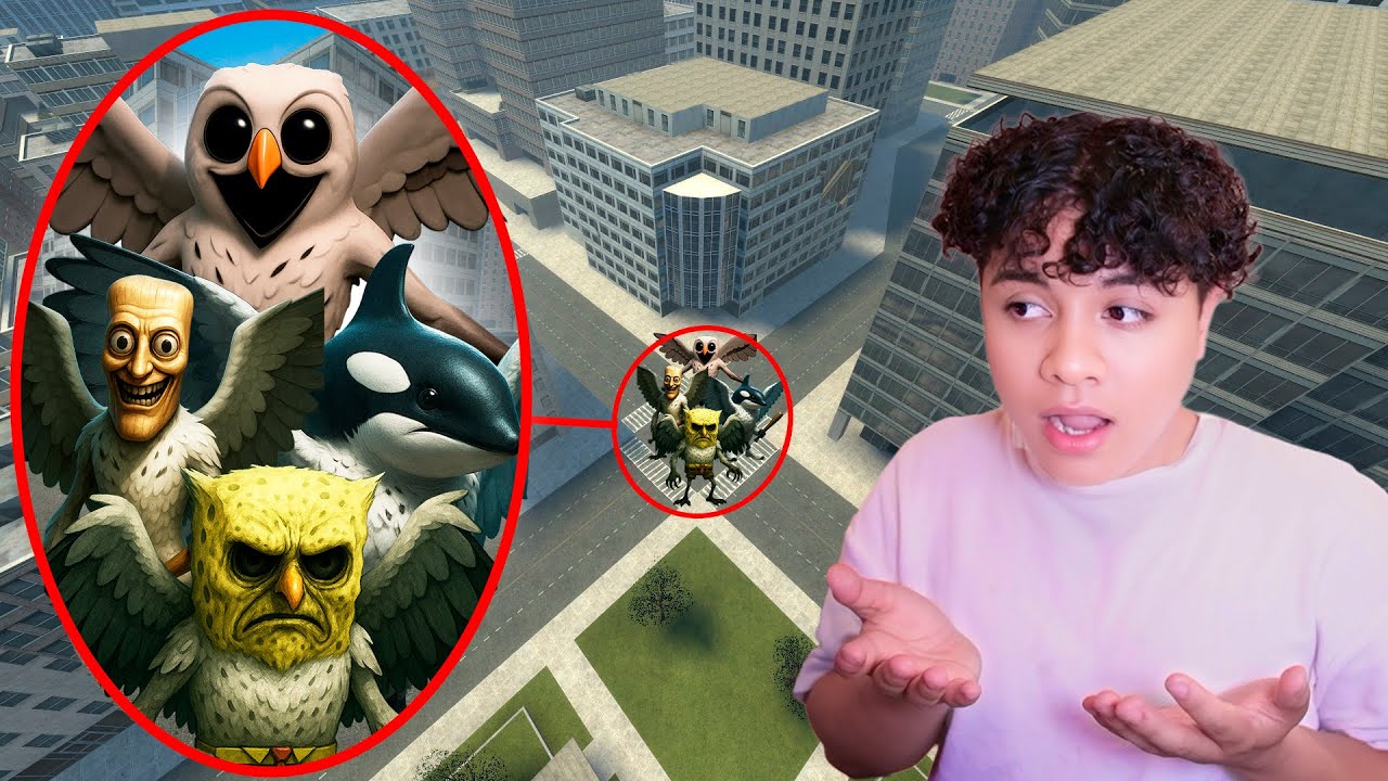 UN DRON CAPTA A TODAS las VERSIONES del BUHO de las 99 noches en la CIUDAD!?
