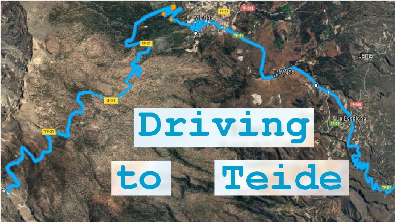 Driving to Teide via Arona, Tenerife, Canary Islands