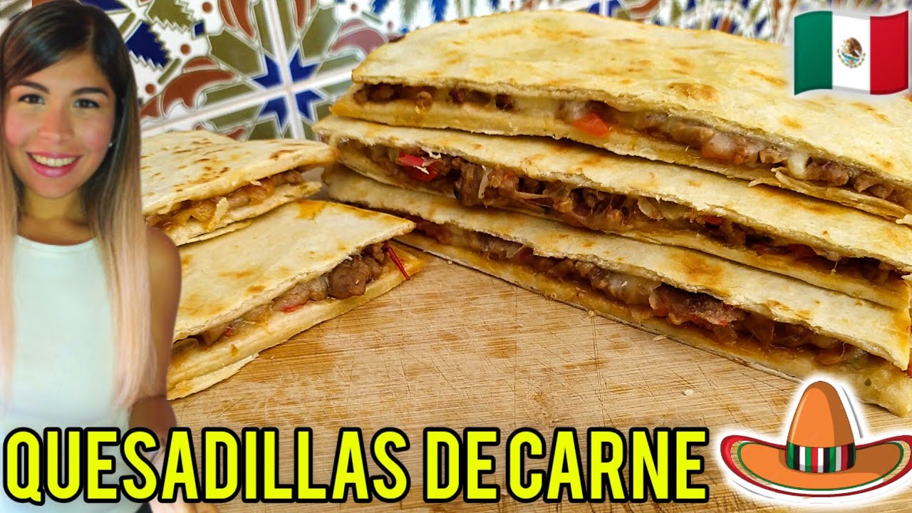 🇲🇽 QUESADILLA De Carne y Queso Rapida