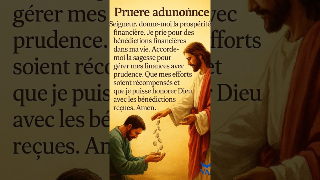 #Pri&egrave;reDuJour #J&eacute;susChrist #FoiEtB&eacute;n&eacute;dictions #AbondanceSpirituelle#MiracleDivin #DieuFaitGr&acirc;ce