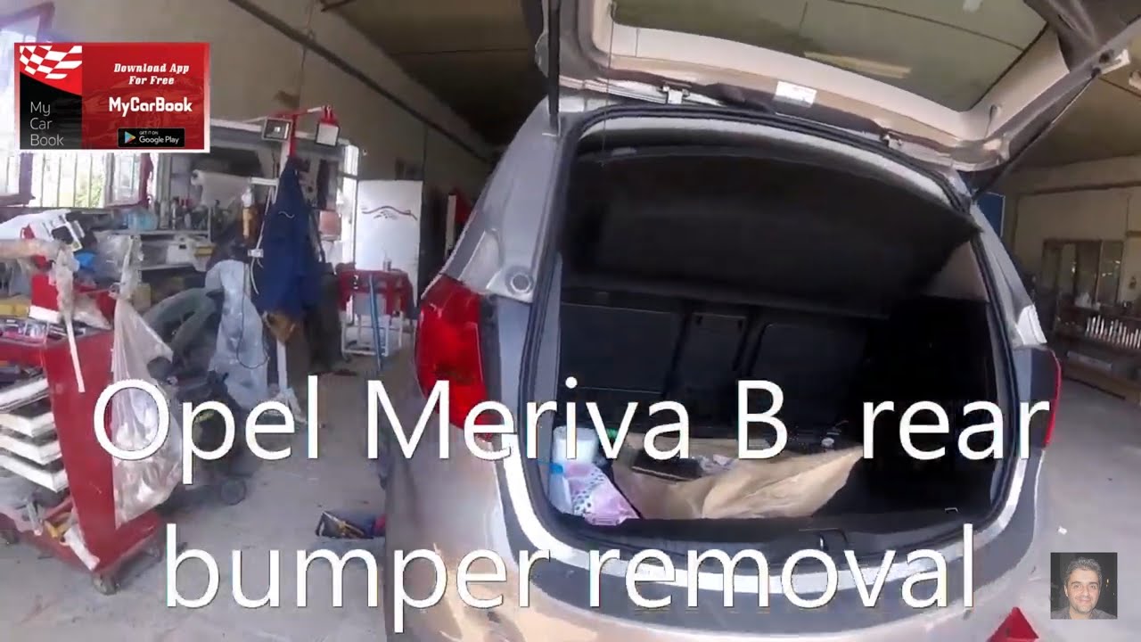 Opel Meriva  B (2010-2017)   rear bumper removal