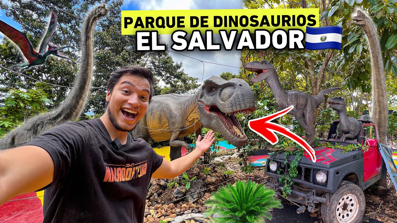 Así es el PRIMER PARQUE de DINOSAURIOS en EL SALVADOR 🇸🇻🦖 ¿Vale la pena? 🤔