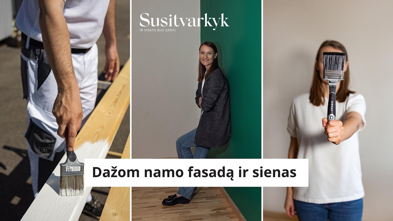 Dažome sienas ir namo fasadą #05 SUSITVARKYK