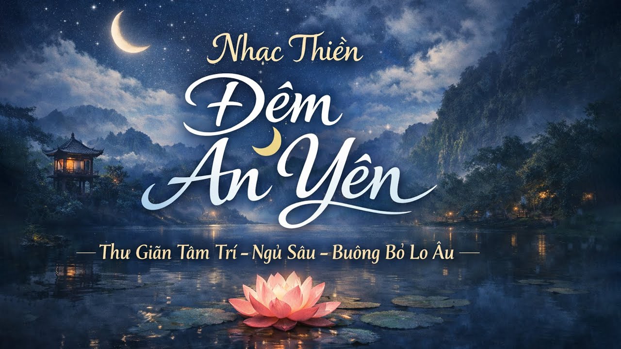 Nhạc Thiền Đêm An Yên | Thư Giãn Tâm Trí – Ngủ Sâu – Buông Bỏ Lo Âu