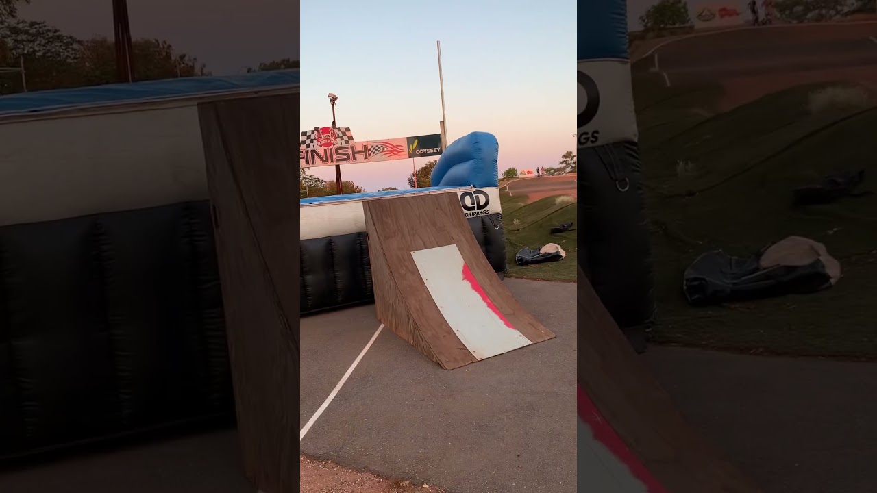 Good air bag session ✌️               Thanks to the Langfords for setting it up😊  #airbag #bmxlife